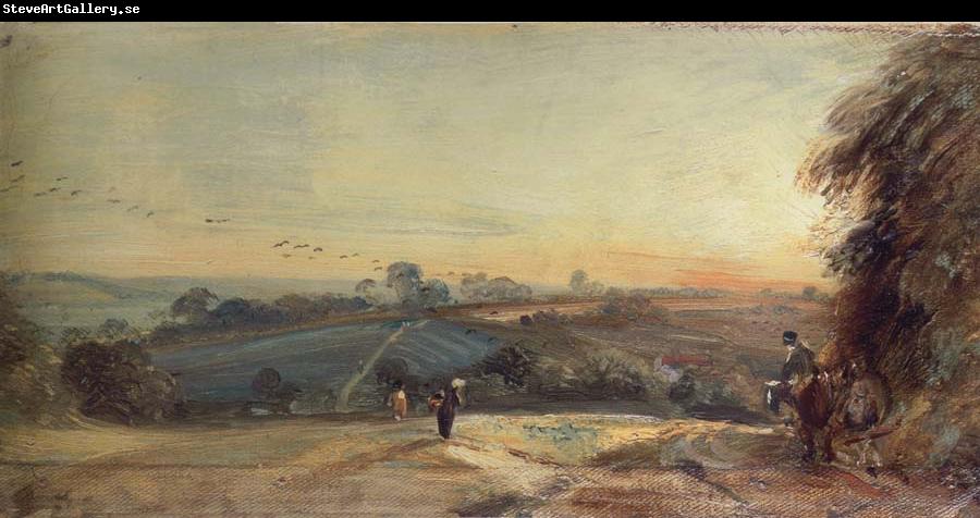 John Constable Autumnal sunset